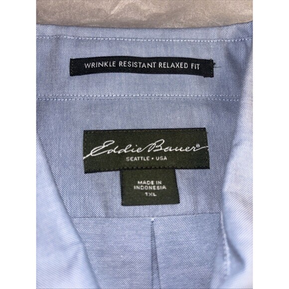Eddie Bauer Relaxed Fit Button Up Shirt ~ Men's XLT. Brand New With Tags. - Picture 2 of 16